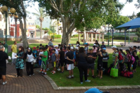 بالصور: رحلة ترفيهية لطلاب مراكز يافا الابتدائية الخاصة بجمعية "التعليم إلى القمم"